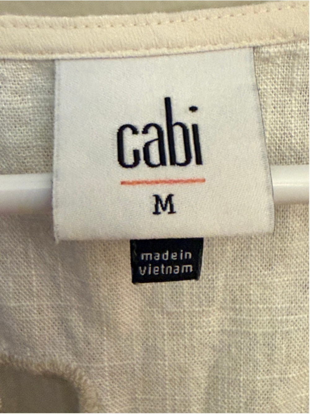 Cabi Laguna Slip Dress Cream Ivory Off White Embroidered Floral Size M EUC - Picture 7 of 9